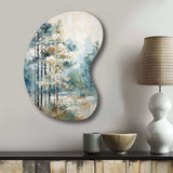 Pine Tree Enchanted Forest II - Asymmetric Metal Wall Art