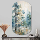 Pine Tree Enchanted Forest II - Asymmetric Metal Wall Art