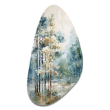 Pine Tree Enchanted Forest II - Asymmetric Metal Wall Art