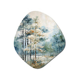 Pine Tree Enchanted Forest II - Asymmetric Metal Wall Art