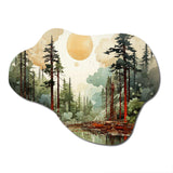 Redwood Tree Natures Forest III - Asymmetric Metal Wall Art