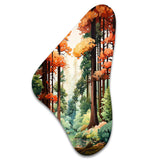 Redwood Shimmering Tree Heights III - Asymmetric Metal Wall Art