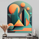 Graphic Retro Compositions II - Asymmetric Metal Wall Art