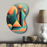 Graphic Retro Compositions II - Asymmetric Metal Wall Art