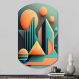 Graphic Retro Compositions II - Asymmetric Metal Wall Art