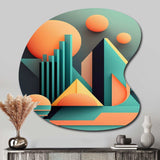 Graphic Retro Compositions II - Asymmetric Metal Wall Art