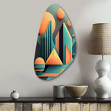 Graphic Retro Compositions II - Asymmetric Metal Wall Art