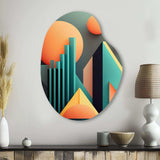 Graphic Retro Compositions II - Asymmetric Metal Wall Art