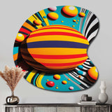 Pop Art Colorful Spheres VI - Asymmetric Metal Wall Art