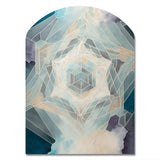 Fundamental Patterns Sacred Geometry VII - Asymmetric Metal Wall Art