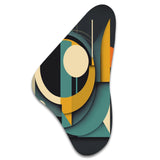 Mid-century Retro Dimensions I - Asymmetric Metal Wall Art