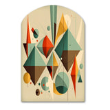 Mid-century Retro Dimensions III - Asymmetric Metal Wall Art