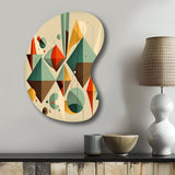 Mid-century Retro Dimensions III - Asymmetric Metal Wall Art