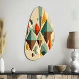 Mid-century Retro Dimensions III - Asymmetric Metal Wall Art