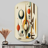 Vintage Mid-century Graphics VI - Asymmetric Metal Wall Art