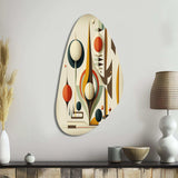 Vintage Mid-century Graphics VI - Asymmetric Metal Wall Art