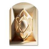 Monochrome Sacred Geometry I - Asymmetric Metal Wall Art