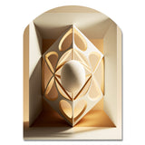 Monochrome Sacred Geometry I - Asymmetric Metal Wall Art