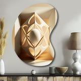 Monochrome Sacred Geometry I - Asymmetric Metal Wall Art