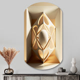 Monochrome Sacred Geometry I - Asymmetric Metal Wall Art