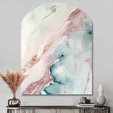 Sudden Solitude in Elevated Blush V - Asymmetric Metal Wall Art