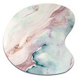 Sudden Solitude in Elevated Blush V - Asymmetric Metal Wall Art