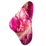 Serenity In Rasberry Blush V - Asymmetric Metal Wall Art