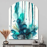 Tropical Turquoise Joyfulness V - Asymmetric Metal Wall Art