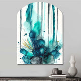 Tropical Turquoise Joyfulness V - Asymmetric Metal Wall Art