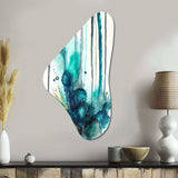 Tropical Turquoise Joyfulness V - Asymmetric Metal Wall Art