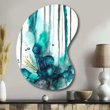 Tropical Turquoise Joyfulness V - Asymmetric Metal Wall Art