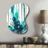 Tropical Turquoise Joyfulness V - Asymmetric Metal Wall Art