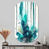 Tropical Turquoise Joyfulness V - Asymmetric Metal Wall Art