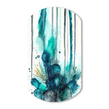 Tropical Turquoise Joyfulness V - Asymmetric Metal Wall Art