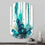 Tropical Turquoise Joyfulness V - Asymmetric Metal Wall Art