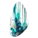 Tropical Turquoise Joyfulness V - Asymmetric Metal Wall Art