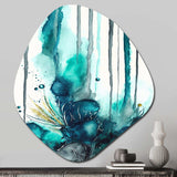 Tropical Turquoise Joyfulness V - Asymmetric Metal Wall Art