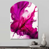 Ancient Mystery In Viva Magenta II - Asymmetric Metal Wall Art