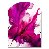 Ancient Mystery In Viva Magenta II - Asymmetric Metal Wall Art