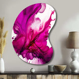 Ancient Mystery In Viva Magenta II - Asymmetric Metal Wall Art