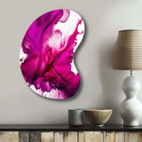 Ancient Mystery In Viva Magenta II - Asymmetric Metal Wall Art