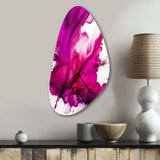 Ancient Mystery In Viva Magenta II - Asymmetric Metal Wall Art