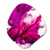 Ancient Mystery In Viva Magenta II - Asymmetric Metal Wall Art