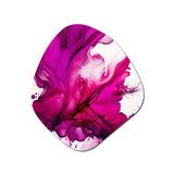 Ancient Mystery In Viva Magenta II - Asymmetric Metal Wall Art