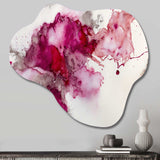 Ancient Mystery In Viva Magenta VI - Asymmetric Metal Wall Art