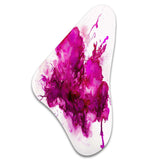 Viva Magenta Secret Wispers III - Asymmetric Metal Wall Art