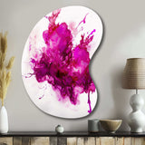 Viva Magenta Secret Wispers III - Asymmetric Metal Wall Art