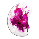 Viva Magenta Secret Wispers III - Asymmetric Metal Wall Art