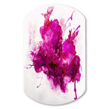 Viva Magenta Secret Wispers III - Asymmetric Metal Wall Art