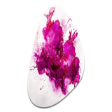 Viva Magenta Secret Wispers III - Asymmetric Metal Wall Art